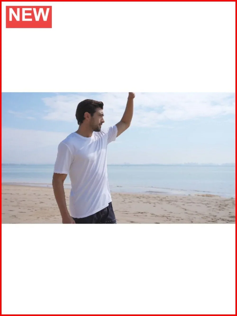 Men's UPF 50+ Sun Protection Rash Guard Shirt, Quick Dry Athletic Swim Tee